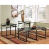 Set Of 3 Laney Side Tables Black/Gray - Signature Design By Ashley -HOMCOM Shop GUEST 01aa8dd9 2bd3 4a9b 9689 7a2d044301c0