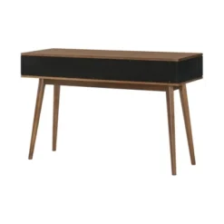 Amigo Veneer Wood Console Table Black/Walnut - Armen Living -HOMCOM Shop GUEST 01b7c518 994b 4b3a 8b08 f3859922f842
