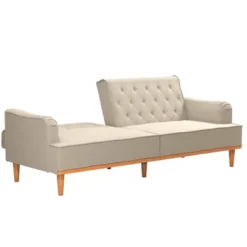 Stella Vintage Convertible Sofa Bed Futon - Mr. Kate -HOMCOM Shop GUEST 0266a675 9338 4074 9dd9 f37fbbb30425