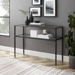 Ashton Console Table Matte Black - Crosley -HOMCOM Shop GUEST 02794f80 c7a4 43b0 b754 8c72c73c6f3a
