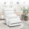 Costway Folding Floor Armchair W/6-position Adjustable Back & Lumbar Pillow White 2 Costway Folding Floor Armchair W/6-position Adjustable Back & Lumbar Pillow White -HOMCOM Shop GUEST 03b5cce1 7c74 475e a635 c08c4f63ee6a