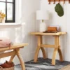 Sawhorse Wood Accent Side Table - Natural - Hearth & Hand™ With Magnolia -HOMCOM Shop GUEST 03e08fe9 cc42 480c 82cc 92c7e49a3bad