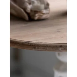 Round Side Table Antique White/Natural - A&B Home 27 Round Side Table Antique White/Natural - A&B Home -HOMCOM Shop GUEST 03f85e73 c1f9 4605 801e f2211093a351