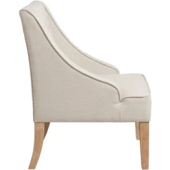 Elm Lane Dixon Ivory Fabric Swoop Arm Chair -HOMCOM Shop GUEST 04f7535c 76e9 481d 90d0 916cd2573ffc