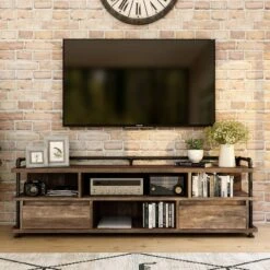 Nanum Multi Storage TV Stand For TVs Up To 70" Reclaimed Oak - MiBasics 14 Nanum Multi Storage TV Stand For TVs Up To 70" Reclaimed Oak - MiBasics -HOMCOM Shop GUEST 0587510d 93db 473b 9cb3 906e68b4532a