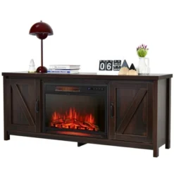 Costway 59'' Fireplace TV Stand W/ 25'' 1350W Electric Fireplace Heater Remote Control -HOMCOM Shop GUEST 0591ffa6 9f6d 44f6 b561 5c6719322883