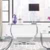 Danville Console Sofa Table With Glass Top Chrome - Coaster -HOMCOM Shop GUEST 05942768 2a7d 4707 bded 39b8289b4472