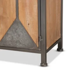 Laurel Wood 3 Drawer Cabinet Gray/Brown - Baxton Studio -HOMCOM Shop GUEST 05aba734 bc48 42b7 b261 4c5b1e69c9ca