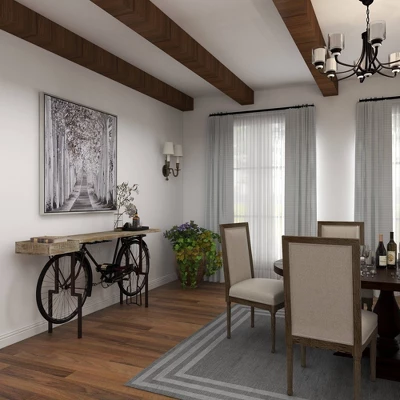 Rustic Metal Console Table Black - Olivia & May 21 Rustic Metal Console Table Black - Olivia & May - Image 19