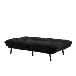 Finley Convertible Futon Sofa Bed Black - Serta -HOMCOM Shop GUEST 05f76257 a432 4c1e ba52 9cdec931b1bd