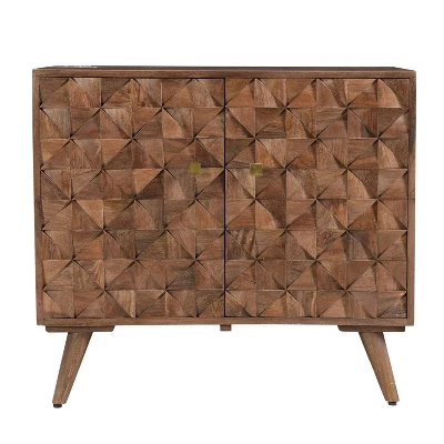 Veneto Accent Cabinet Walnut - Steve Silver Co. 4 Veneto Accent Cabinet Walnut - Steve Silver Co. - Image 2