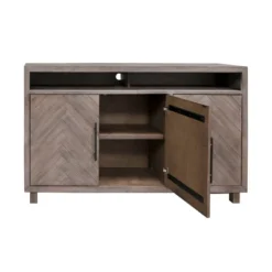 Palisades Deluxe Console TV Stand For TVs Up To 60" Gray - Martin Furniture -HOMCOM Shop GUEST 0820d7c1 d038 4239 8342 ee340a1906d9