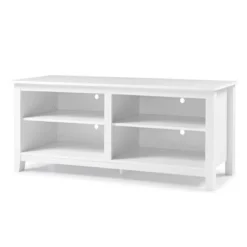 Transitional 4 Cubby Wood Open Storage TV Stand For TVs Up To 65"- Saracina Home 34 Transitional 4 Cubby Wood Open Storage TV Stand For TVs Up To 65"- Saracina Home -HOMCOM Shop GUEST 09d6532b 6b78 4d5b b243 91ca1fb63961