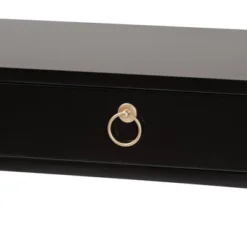 Beagan Wood And Metal 2 Drawer Console Table Black/Gold - Baxton Studio -HOMCOM Shop GUEST 0a49cd8f b210 4d82 bf3b 6f70e991d157