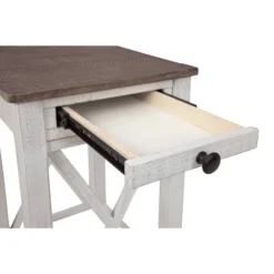 Adalane Side Table White/Gray - Signature Design By Ashley -HOMCOM Shop GUEST 0a84de51 f090 4681 b7f1 bdf87c67bb46