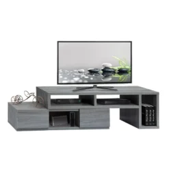Adjustable TV Stand For TVs Up To 65" Console Gray - Techni Mobili -HOMCOM Shop GUEST 0b79b79e 83a1 4c59 9504 fb7e94c47da2