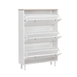 Narrow Design Shoe Cabinet With 3 Flip Drawers, 3 Hooks And Adjustable Panels - ModernLuxe 14 Narrow Design Shoe Cabinet With 3 Flip Drawers, 3 Hooks And Adjustable Panels - ModernLuxe -HOMCOM Shop GUEST 0d14114e 0b1e 45ca 9075 42f65efdf7e2