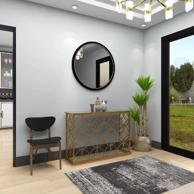 Rectangular Traditional Modern Metal Console Table Gold - Olivia & May 14 Rectangular Traditional Modern Metal Console Table Gold - Olivia & May - Image 12