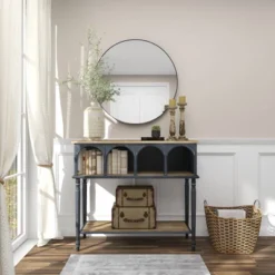 Farmhouse Wood Console Table Black - Olivia & May -HOMCOM Shop GUEST 0dca191c 98ce 46a5 95f1 a53beeca895a