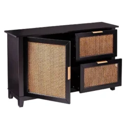 Chekshire Anywhere Storage Cabinet Black/Natural - Holly & Martin -HOMCOM Shop GUEST 0f94cec9 fbd0 4ab8 be83 2ad91cd5fc0d