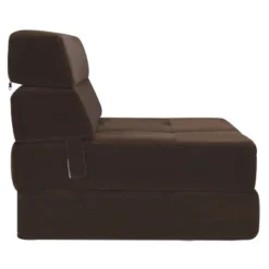 Costway Tri-Fold Fold Down Chair Flip Out Lounger Convertible Sleeper Bed Couch Dorm Brown -HOMCOM Shop GUEST 0fdc7652 767c 45c0 b959 08c473bfbeaf