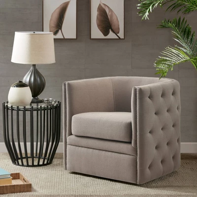 Milton Swivel Chair Gray 3 Milton Swivel Chair Gray