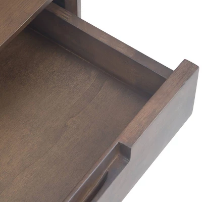 54" Devlin Mid-Century Wide Console Table Walnut Brown - WyndenHall 7 54" Devlin Mid-Century Wide Console Table Walnut Brown - WyndenHall - Image 5