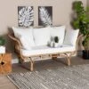 Edana Natural Rattan Sofa With Cushion White/Natural Brown - Bali & Pari -HOMCOM Shop GUEST 126002dc 95c1 43fa 8ee7 85ce3426708e