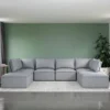 Sybil Modular Ottoman Gray Linen - Room & Joy -HOMCOM Shop GUEST 130e1b47 0895 42a6 b921 2c2e4021df9a