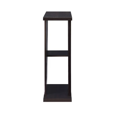 Nebra 3 Shelf Console Table Espresso - HOMES: Inside + Out 4 Nebra 3 Shelf Console Table Espresso - HOMES: Inside + Out - Image 2