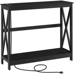 Yaheetech 2-Tier Sofa Table With Outlet For Hallway/Living Room/Corridor -HOMCOM Shop GUEST 143d6349 e710 4647 9cb8 7ebe9dd34799