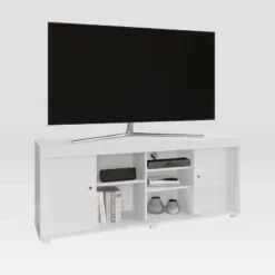 TV Stand For TVs Up To 65" With Storage White - Techni Mobili