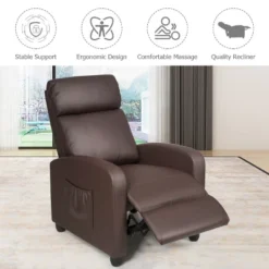 Recliner Massage Chair, Ergonomic Adjustable Single Sofa With Padded Seat BlackBrownGray 13 Recliner Massage Chair, Ergonomic Adjustable Single Sofa With Padded Seat BlackBrownGray -HOMCOM Shop GUEST 151d9c34 16e8 406a 9d92 0d8c74d68cf9