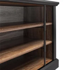 Hoffman Rustic TV Stand For TVs Up To 50" Black And Walnut - Room & Joy -HOMCOM Shop GUEST 15471a0b 941b 4052 b121 806ba80b2562