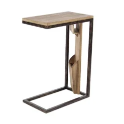 Rustic Side Table Brown - Olivia & May -HOMCOM Shop GUEST 161cfb24 fe9d 49bd 893c 3dbcf14ea2e1