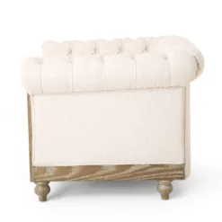 Castalia Chesterfield Tufted Fabric Club Chair With Nailhead Trim - Christopher Knight Home -HOMCOM Shop GUEST 16f4883d c565 43af 8691 224781f12e6d