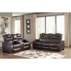 Warnerton Power Recliner Sofa With Adjustable Headrest Chocolate - Signature Design By Ashley -HOMCOM Shop GUEST 17623601 614e 493a 86df 1b7a87eeb113