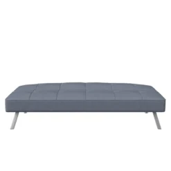 New Release 3 Colette Convertible Futon Sofa Bed Light Gray - Serta