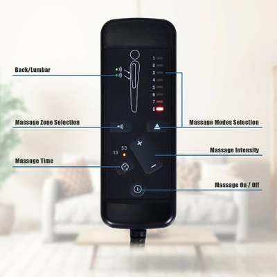 Costway Electric Power Lift Massage Chair Recliner Sofa Fabric Padded Seat Home Beige 9 Costway Electric Power Lift Massage Chair Recliner Sofa Fabric Padded Seat Home Beige - Image 7