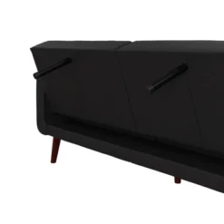 Fiore Modern Futon Faux Leather - Room & Joy -HOMCOM Shop GUEST 1839cf31 4c56 4da5 b089 6622ec900d5b