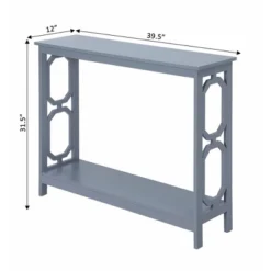 Omega Console Table With Shelf - Breighton Home -HOMCOM Shop GUEST 18dcc67e 35ff 4e14 8ba3 9dbcf15278dc