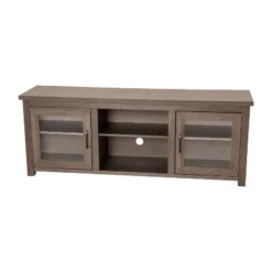 Emma And Oliver TV Stand For Up To 80" TV's - 65" Media Console With Classic Full Glass Doors & 3 Adjustable Shelves -HOMCOM Shop GUEST 18e59b67 ea95 4461 8dc3 78b6cf11f99f