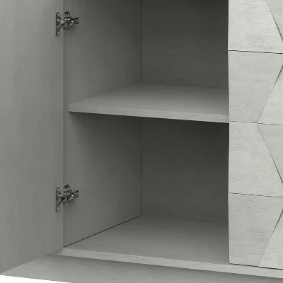 Kamis 60" Morden Storage Sideboard Cabinet With Solid Wood Legs| KARAT HOME 8 Kamis 60" Morden Storage Sideboard Cabinet With Solid Wood Legs| KARAT HOME - Image 6