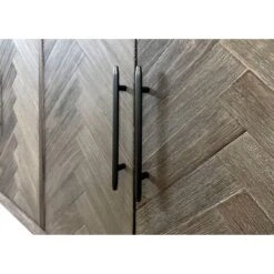 Palisades 90" Six Door TV Stand For TVs Up To 90" Gray - Martin Furniture -HOMCOM Shop GUEST 1941bb24 f583 4bc9 bd2e 0de71a180266