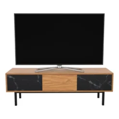 Marble Effect Doors TV Stand For TVs Up To 65" Light Brown - AVF -HOMCOM Shop GUEST 19e15ec7 6f64 4b6f adb7 4a994a97c24b