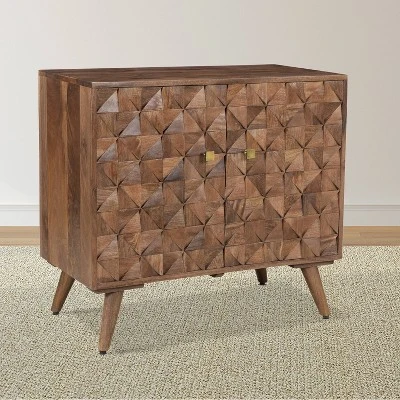 Veneto Accent Cabinet Walnut - Steve Silver Co. 3 Veneto Accent Cabinet Walnut - Steve Silver Co.