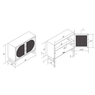 Leilani Cane Console Table - Powell 15 Leilani Cane Console Table - Powell - Image 13