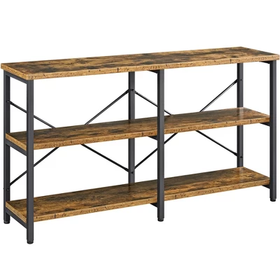 Yaheetech 3 Tiers Wood Console Table Industrial Sofa Table 10 Yaheetech 3 Tiers Wood Console Table Industrial Sofa Table - Image 8