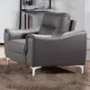 Rachel Leather And Fabric Upholstered Arm Chair Gray - AC Pacific 1 Rachel Leather And Fabric Upholstered Arm Chair Gray - AC Pacific -HOMCOM Shop GUEST 1bbdf5cc 292a 4197 9519 7b3fb8f67d42