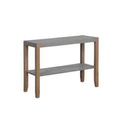 40" Davenport Faux Concrete And Wood Console Table Light Amber - Alaterre Furniture 9 40" Davenport Faux Concrete And Wood Console Table Light Amber - Alaterre Furniture -HOMCOM Shop GUEST 1bffea33 c0ae 47f4 ab94 e1a941667f50